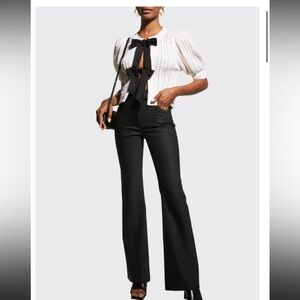 ALICE + OLIVIA KITTY PUFF SLEEVE CARDIGAN SIZE SMALL S $495